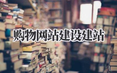 购物网站建设建站:从零到一打造你的专属线上商城插图 购物网站建设建站