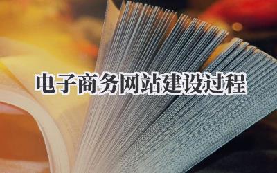 电子商务网站建设过程插图 电子商务网站建设过程