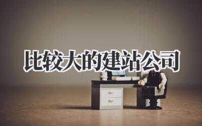 比较大的建站公司插图 比较大的建站公司