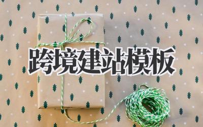 跨境建站模板:开启你的全球生意!插图 跨境建站模板