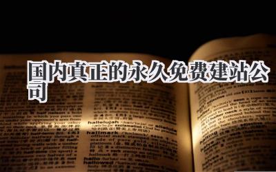 国内真正的永久免费建站公司插图 国内真正的永久免费建站公司