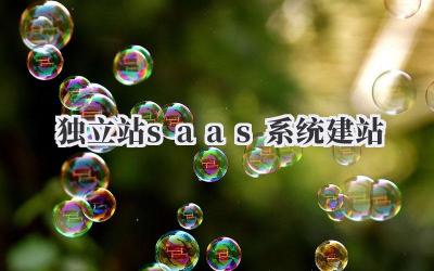 独立站saas系统建站插图 独立站saas系统建站