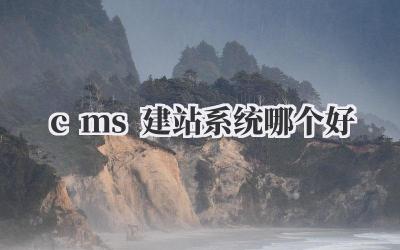 cms建站系统哪个好