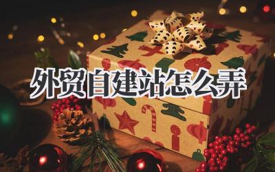 外贸自建站怎么弄插图 外贸自建站怎么弄