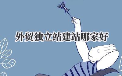 外贸独立站建站哪家好插图 外贸独立站建站哪家好