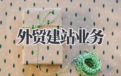 外贸建站业务