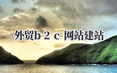 外贸b2c网站建站