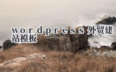 扒一扒那些年我用过的《wordpress外贸建站模板》,血泪史+真香推荐插图 wordpress外贸建站模板