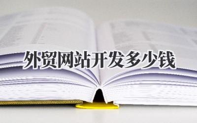 《外贸网站开发多少钱?别踩坑,过来人告诉你真实价格和省钱妙招!》插图 外贸网站开发多少钱