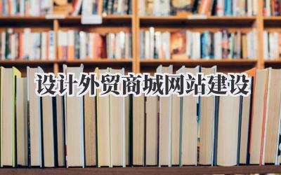 《设计外贸商城网站建设》这事儿,真没你想的那么简单!我的点滴心得全奉上插图 设计外贸商城网站建设