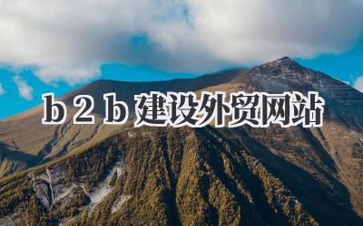 B2B建设外贸网站:我的避坑指南和爆单秘籍插图 b2b建设外贸网站