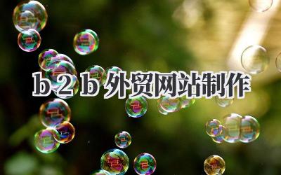 聊聊我的B2B外贸网站制作小心得:那些你可能忽略的细节!插图 b2b外贸网站制作