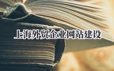聊聊《上海外贸企业网站建设》那些事儿,真的不是随便搞搞!插图 上海外贸企业网站建设