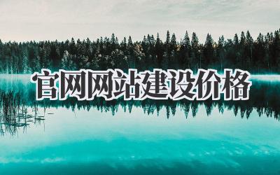 官网网站建设价格