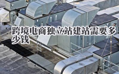 跨境电商独立站建站需要多少钱