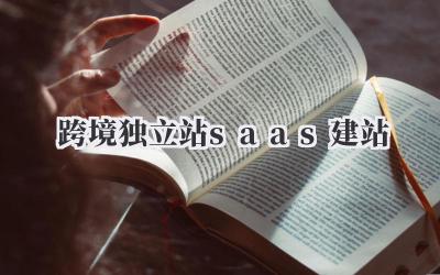 掘金跨境:独立站SaaS建站,我的电商出海记插图 跨境独立站saas建站